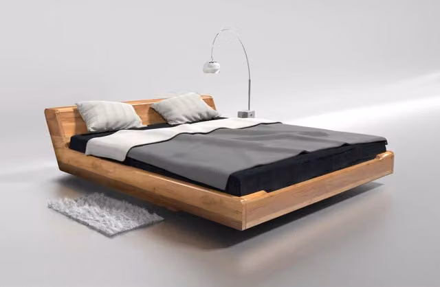 Letto Kobe Bim Furniture in Rovere Massello Naturale L/P: 140 x 200 cm