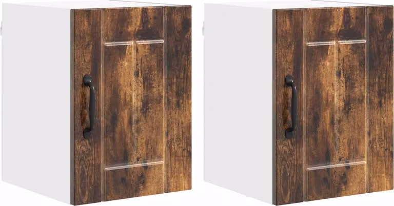Armadietto a muro LUCCA 2 pcs Rovere Fumo 30 x 31 x 40 cm