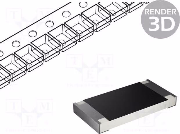 10x Resistenza: film spesso, 560kΩ ±5%, 500mW, SMD 2010, -55÷125°C, codice SWR10JTEQ5603