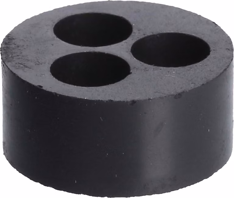 LAPP Inserti a densità multipla per raccordi M25, modello DIX-M25370, in gomma nitrilica butilica (NBR), colore nero - 1 pezzo