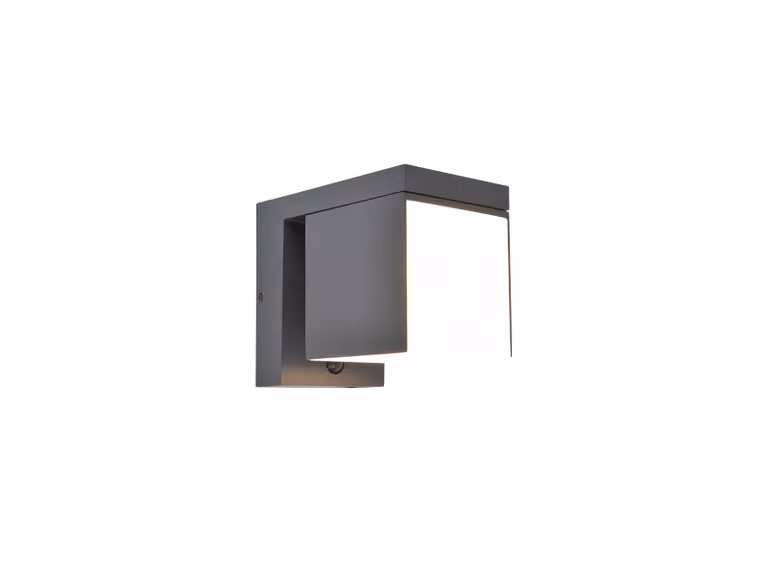 Lampada da parete per esterni LED ibrido solare o integrato nella rete 9,5W PRIMA Lutec