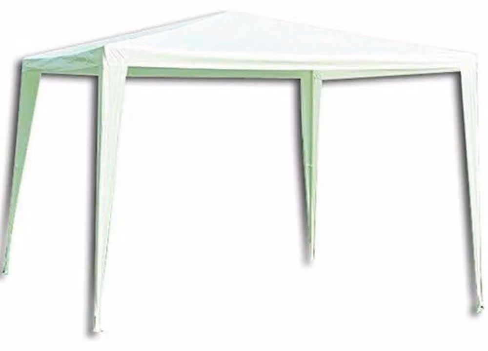 Gazebo smontabile con struttura in acciaio e telo in polietilene, dimensioni 240 cm