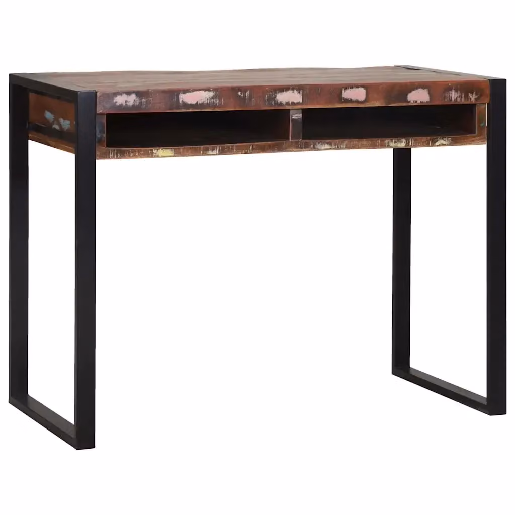 Tavolo da trucco multicolore con design astratto in stile industriale vidaXL L/P/H: 100 x 50 x 75 cm – 2