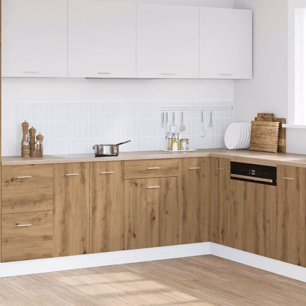 Cassettiera Lyon vidaXL in Rovere Artigianale Marrone L: 50 cm, P: 46 cm, H: 81,5 cm