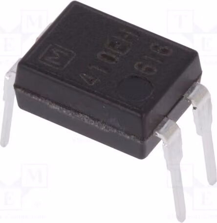 1 relè: semiconduttore, corrente massima 130mA, tensione massima 350VAC, corrente di controllo: 3mA, tensione massima 350VDC, modello AQY410EH, monofase