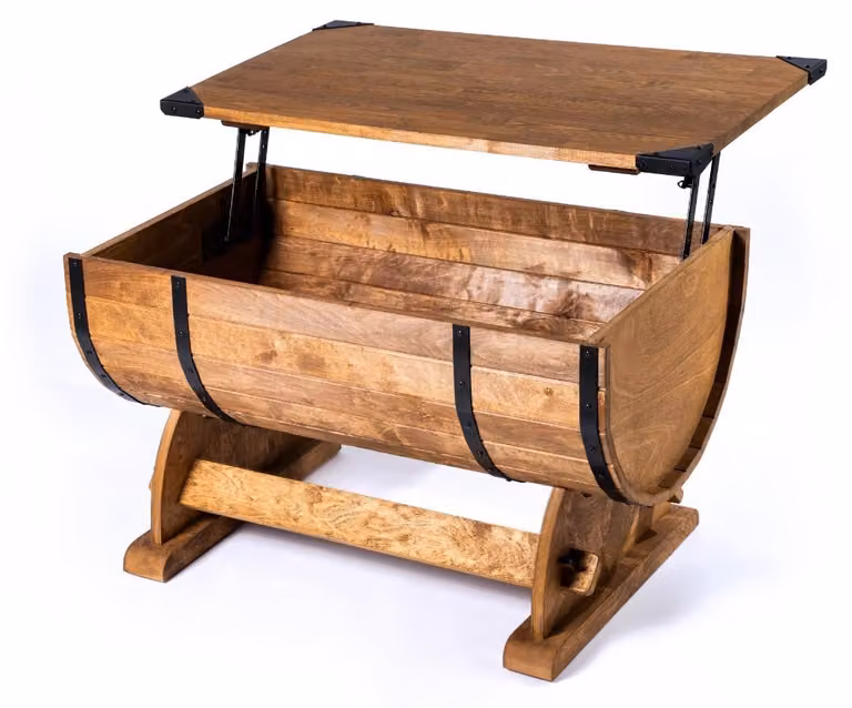 CREATIVE COOPER: elegante tavolino da salotto, tavolino da caffè, tavolino da divano, tavolino di design con piano regolabile in altezza, perfetto per lavorare (80 x 50 cm)