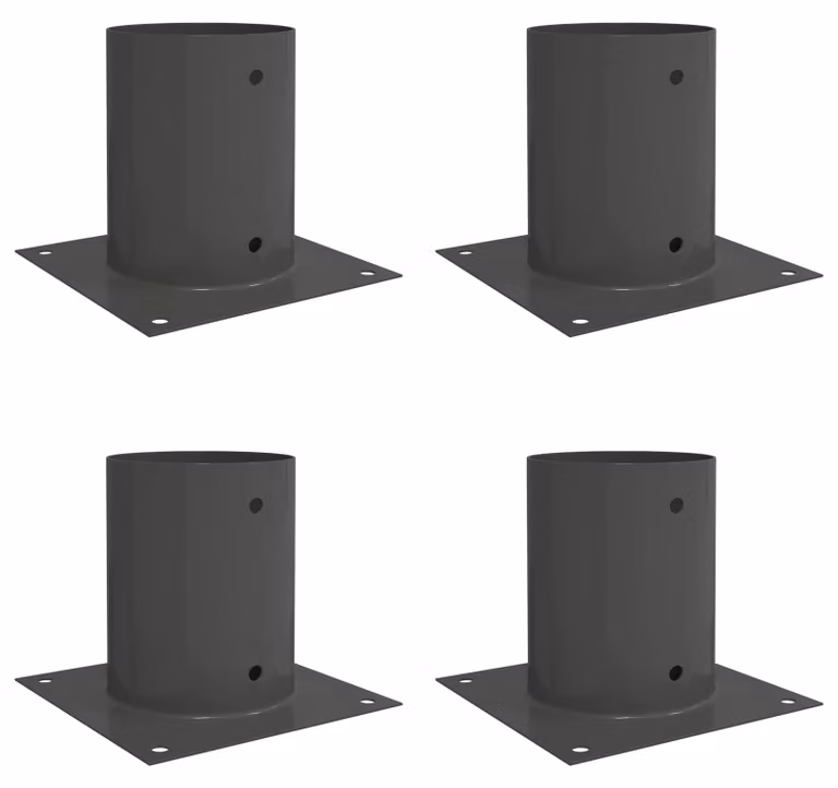 Ancora rotonda per terreno 4 pcs Antracite 18 x 18 x15 cm