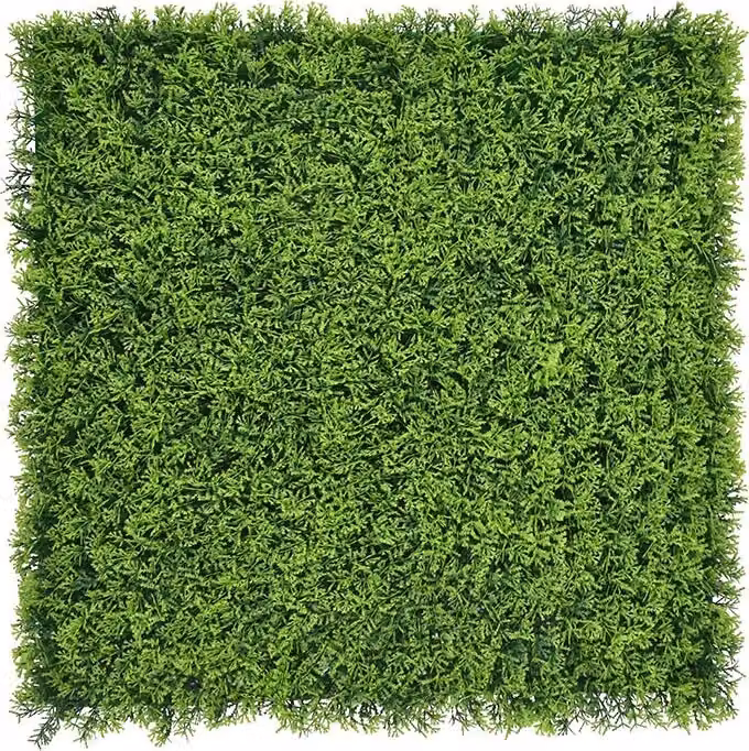 Siepe artificiale di cipresso - 100 x 100 cm - Edera artificiale - Pannello murale - Schermo per la privacy del balcone