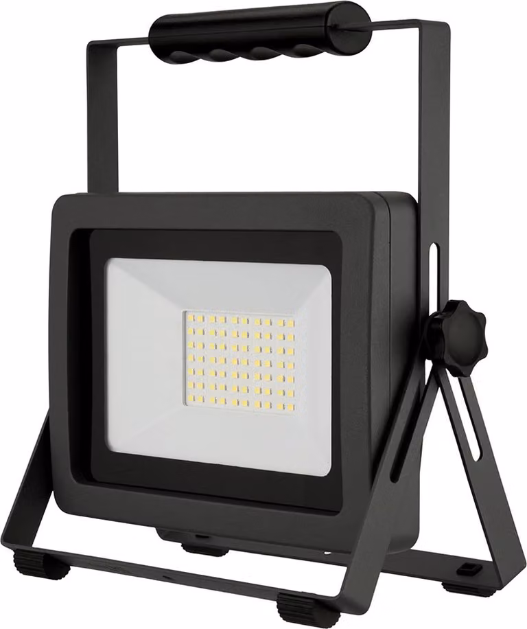 Lampada da lavoro a LED REV, proiettore da cantiere Flare IP65 50 W 4250 lm, luce diurna 6500 K, su stativo