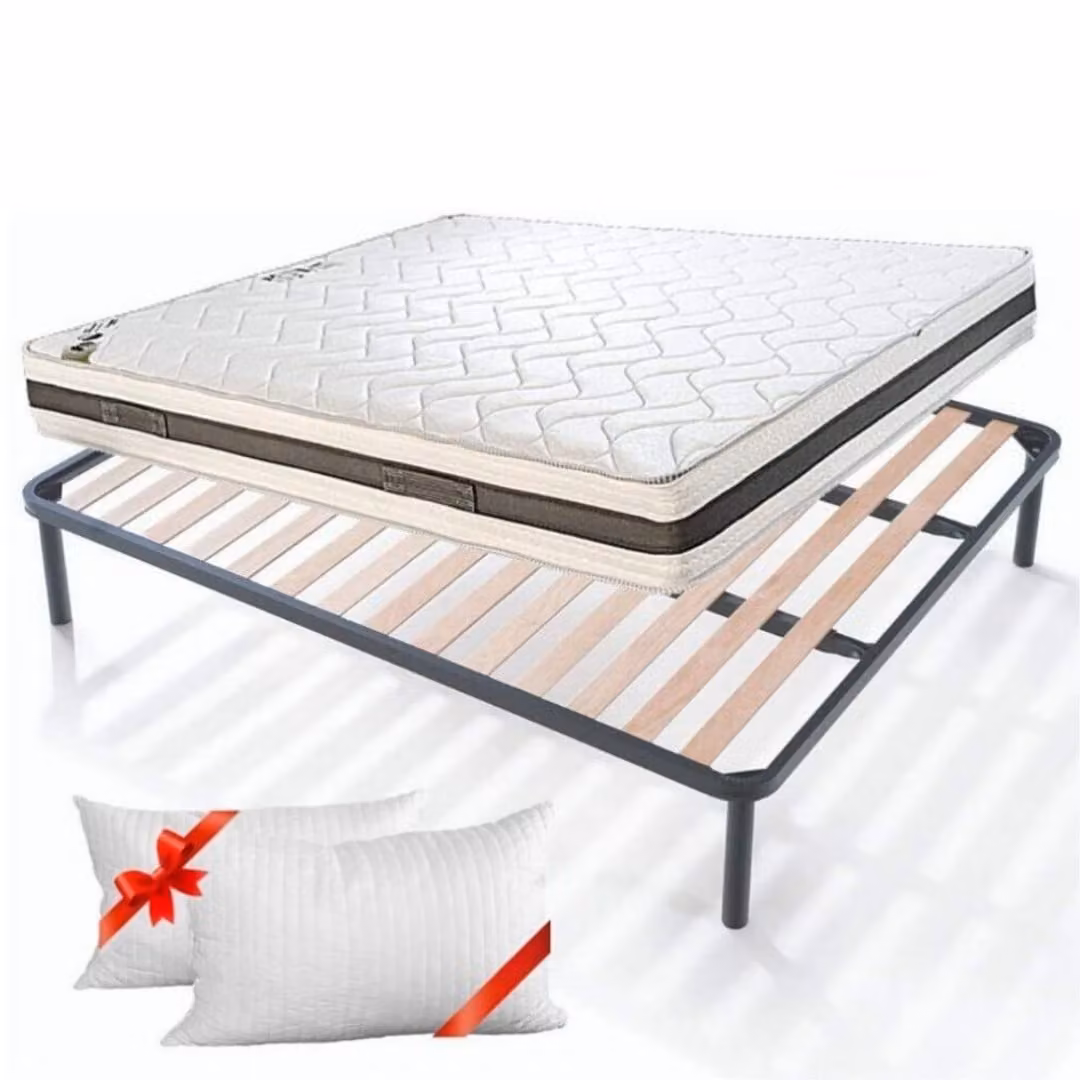 Kit Rete APPLE + Materasso BONNEL 120x190 cm