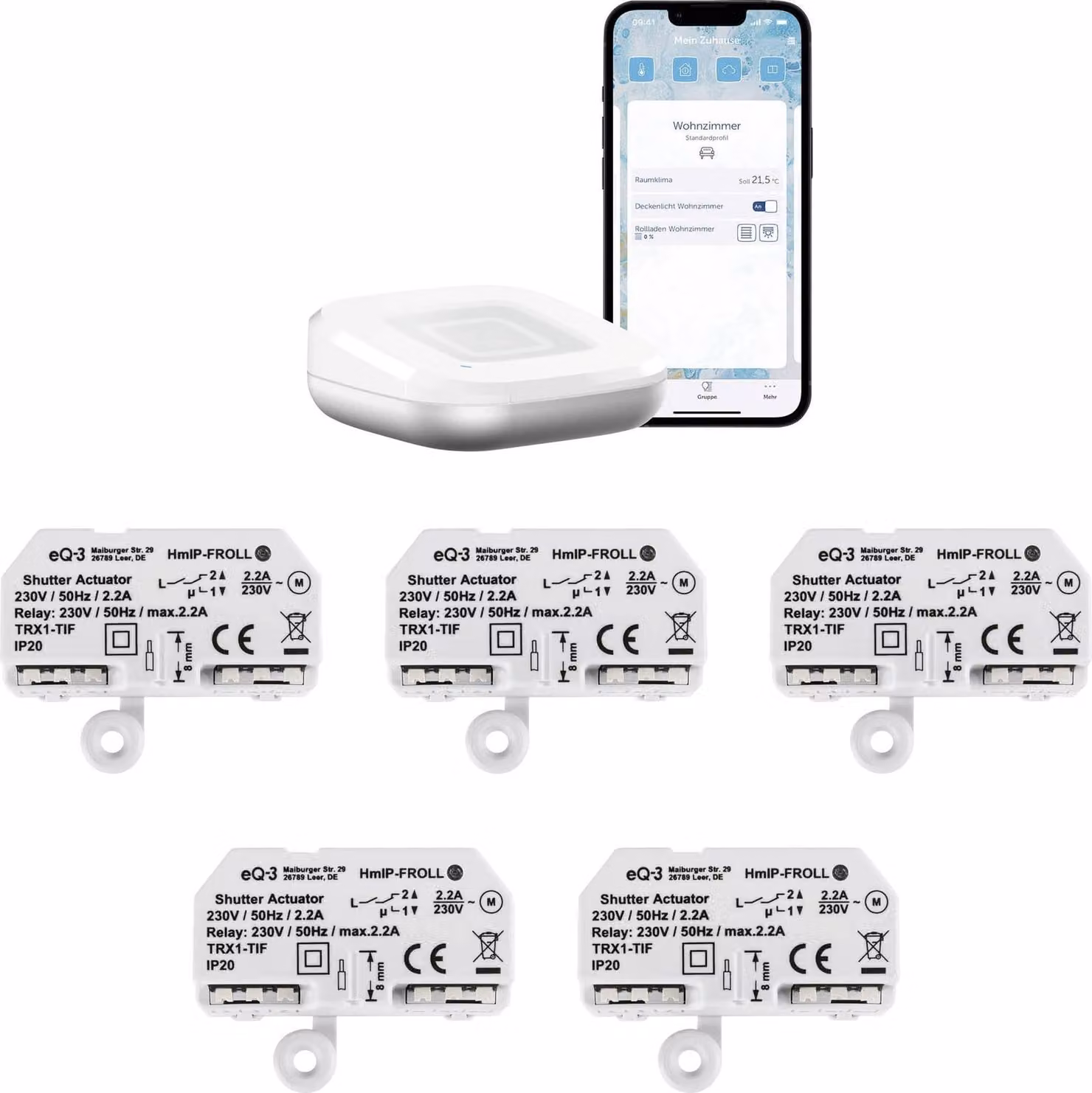 Bundle Homematic Access Point2 + attuatore per tapparelle - montaggio a incasso