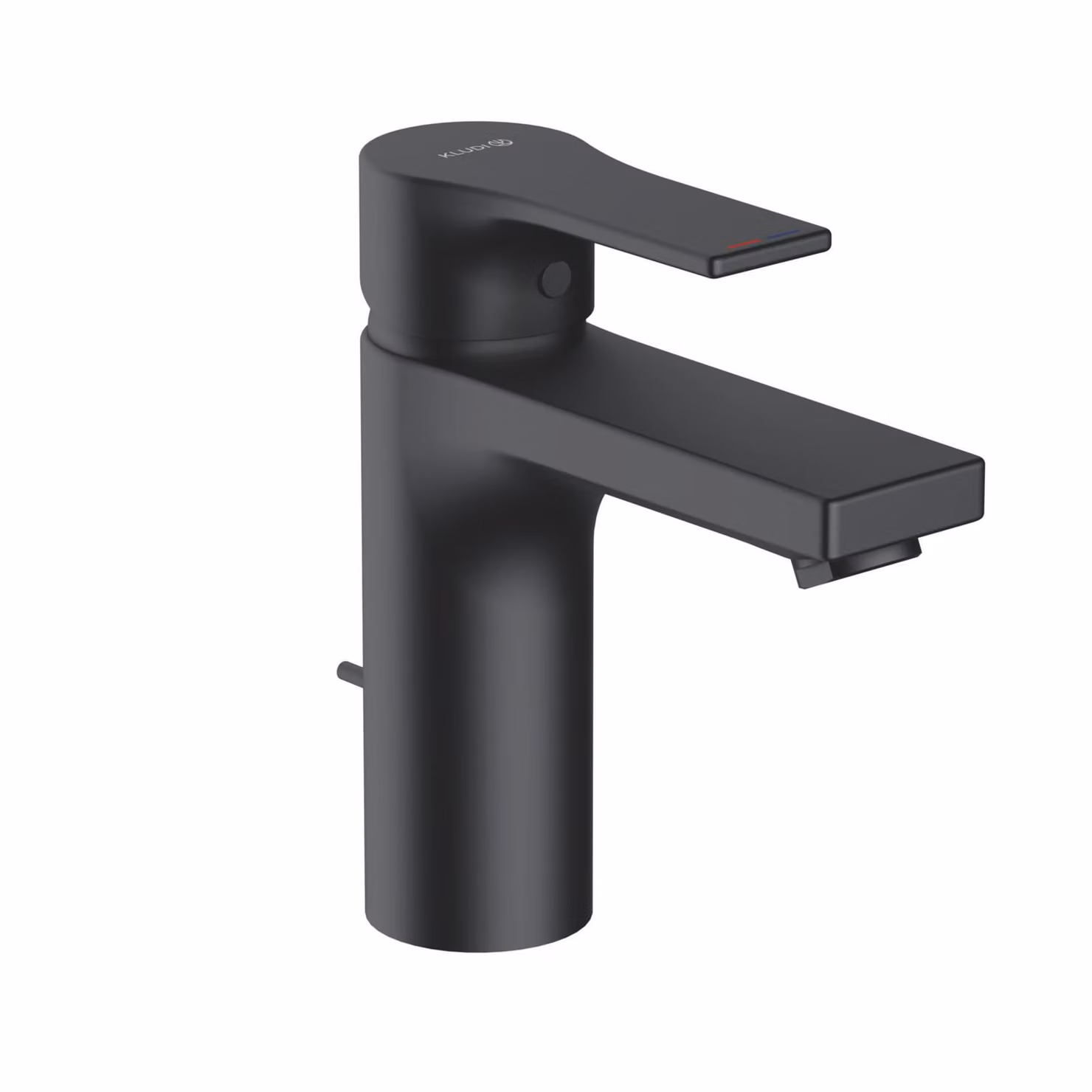 KLUDI ZENTA SL Mitigeur monocommandé pour lavabo, hauteur de bec 100mm, avec garniture d'écoulement en métal, 482903965, 482903965