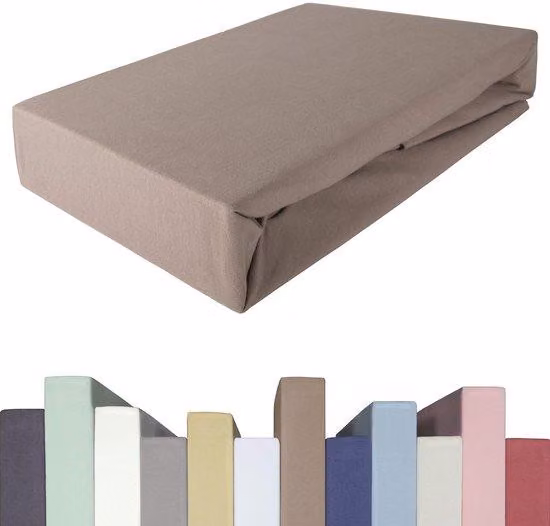 Ibenzoa® Lenzuolo elasticizzato per materasso a molle, in mussola fine, 95% cotone pettinato, 5% Spandex – colore caramello, altezza del bordo 20–40 cm, dimensioni 120×200–130×220 cm, adatto per materassi a molle e materassi ad acqua,  Oeko-Tex