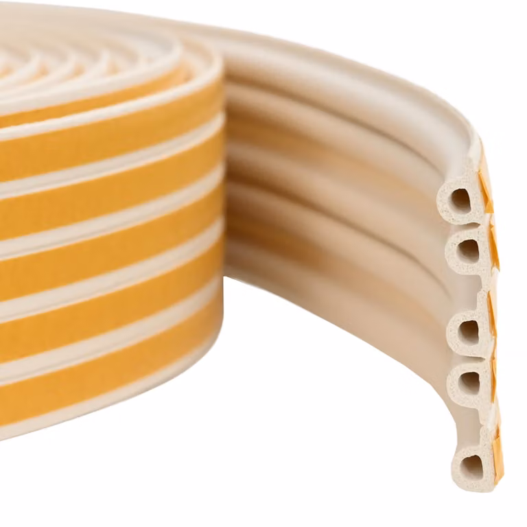 vidaXL Nastro adesivo in schiuma EPDM bianco per finestre, L/P/H: 9 x 6 mm, Lunghezza: 100 m