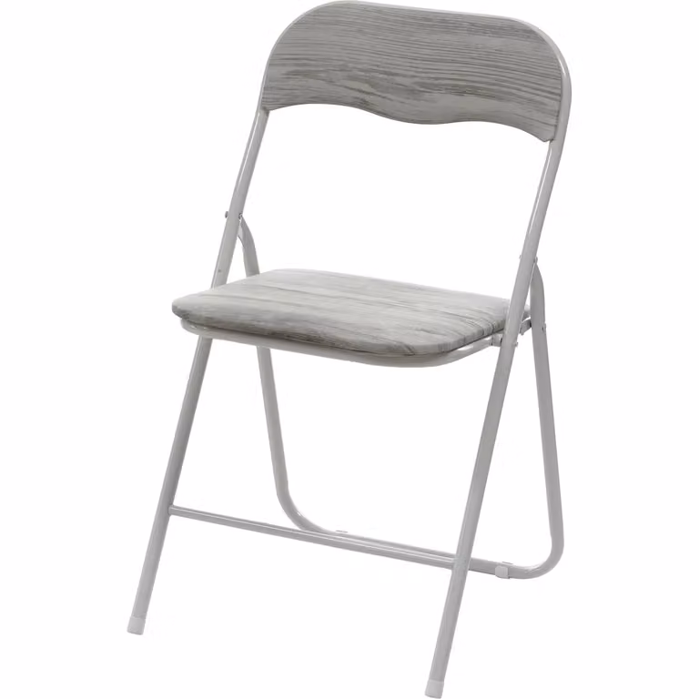Sedia Pieghevole Vestiamo Casa Bianco Effetto Legno H 78 x L 44 x P 43 cm