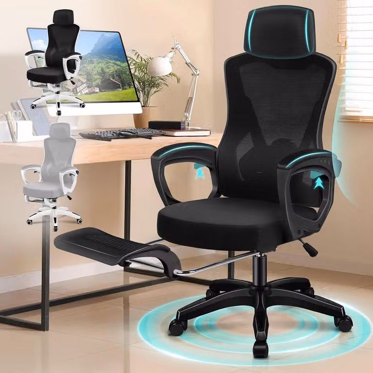 Sedia ergonomica da ufficio - Sedia da ufficio - Sedia da gaming - Sedia da lavoro - Sedia da studio - Schienale alto