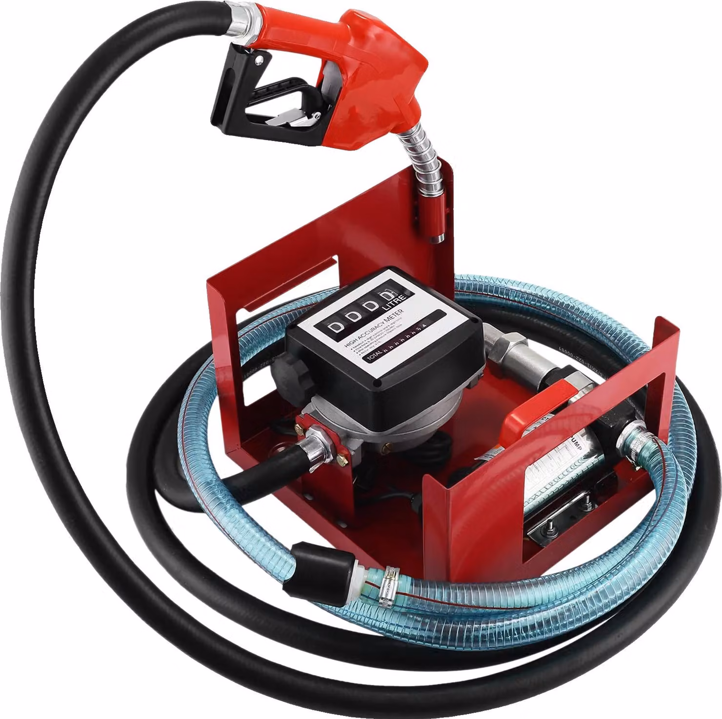 Pompa di trasferimento del carburante, spegnimento automatico, contatore digitale, misuratore di portata max 30 m