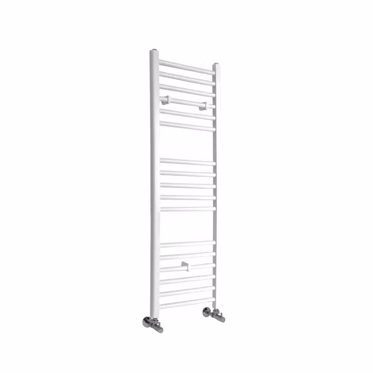 Scaldasalviette di Design Bianco - Termoarredo Bagno Piatto - 1200 x 400mm - 410W - Ive