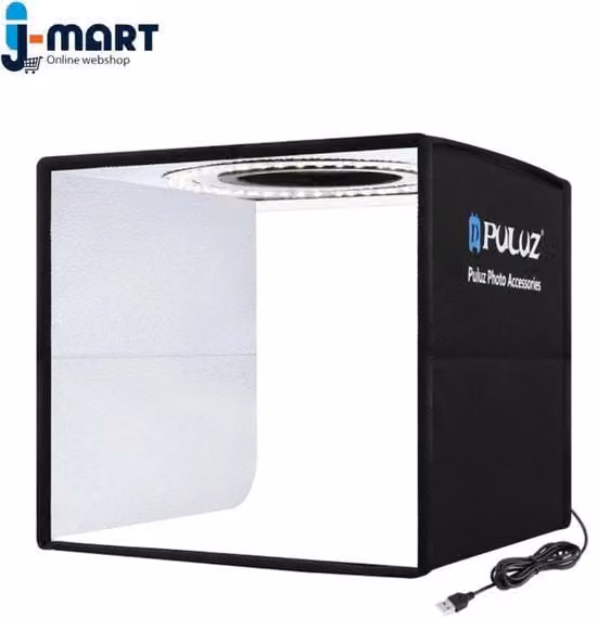 Box di Illuminazione per Fotografia con LED USB e 12 Fondali Multicolore Ripiegabile per Studio Fotografico da Tavolo
