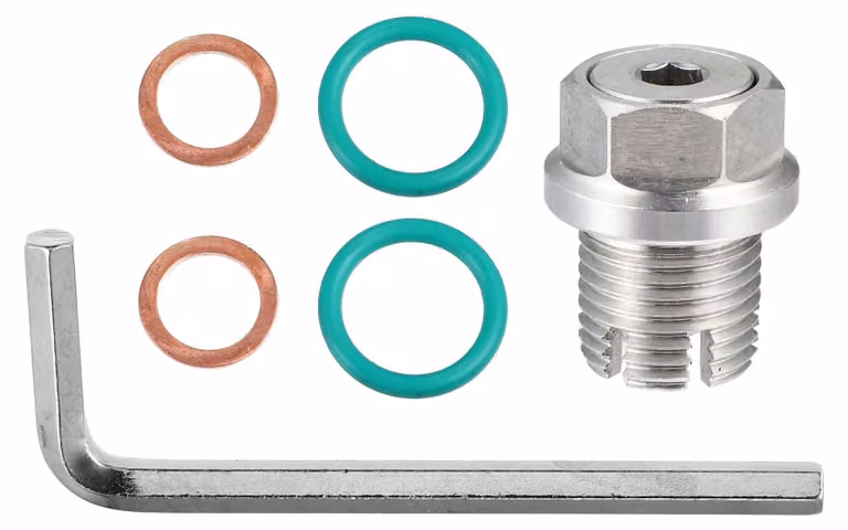 Omgoods - Tappo di scarico per olio - Sistema di riparazione a incastro - Acciaio inossidabile - Resistente all'usura - Facile installazione - Lunga durata - Tappo di scarico