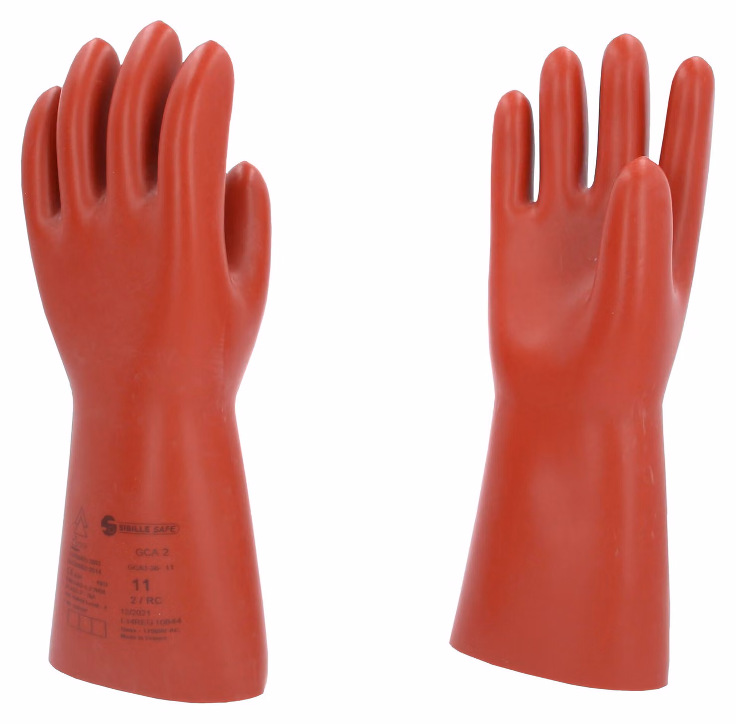 KS TOOLS Guanto di protezione per elettricisti con protezione meccanica e termica taglia 11 classe 2 rosso - 117.0094