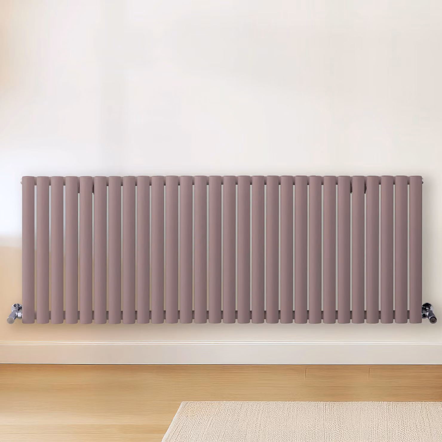 Radiatore di Design Orizzontale Viola (Dahlia Viola) - 635mm x 1652mm - Pannello Doppio  - Revive