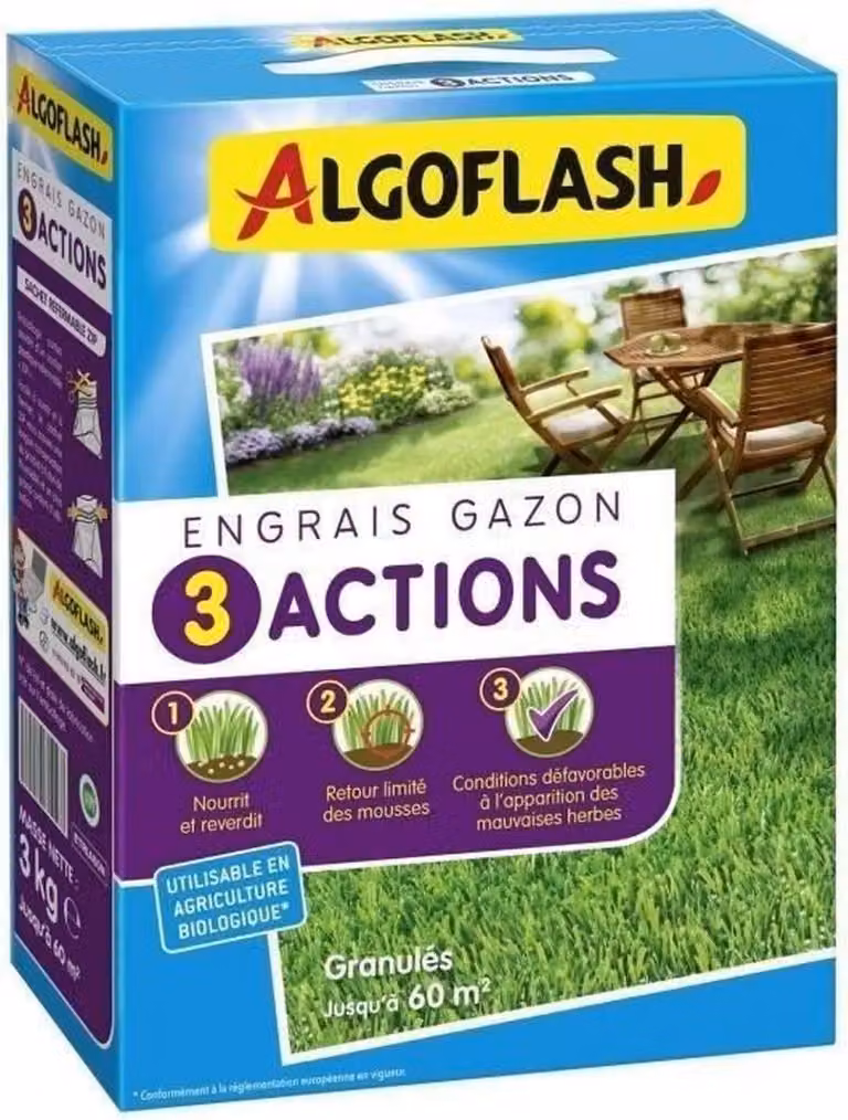 Concime per piante Algoflash 3 azioni 3 kg