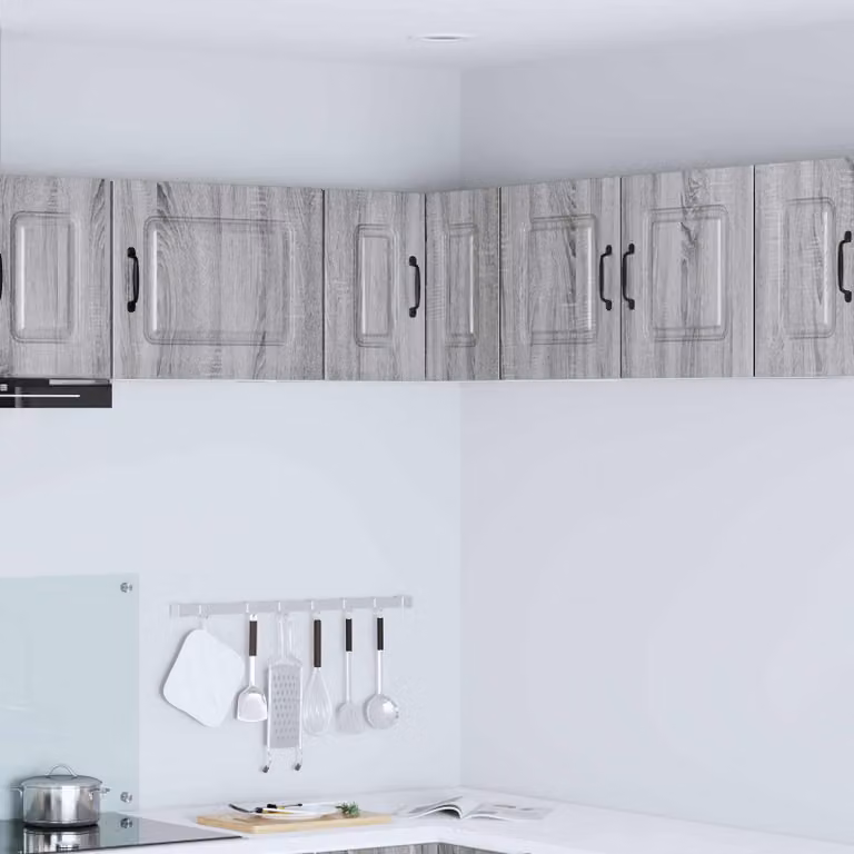 vidaXL Mobile Unità a muro Kalmar per cucina, Grigio, L/P/H: 57 x 57 x 40 cm