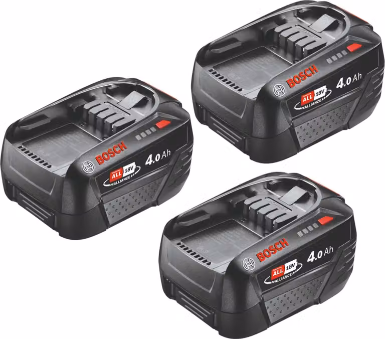 Bosch 3x PBA 18V 4.0Ah W-C Batteria 18 V 4,0 Ah POWER FOR ALL ( 3x 1600A011T8 )