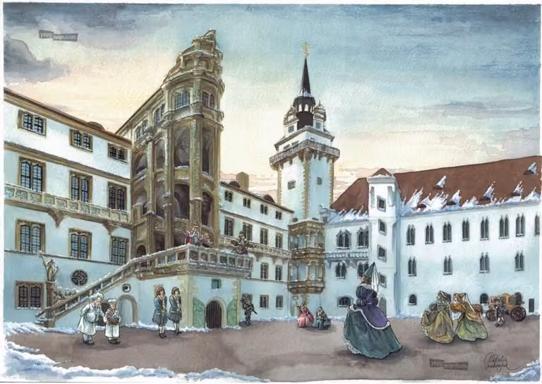 Mini calendario dell'Avvento "La Bella Addormentata" - Castello di Hartenfels, Torgau