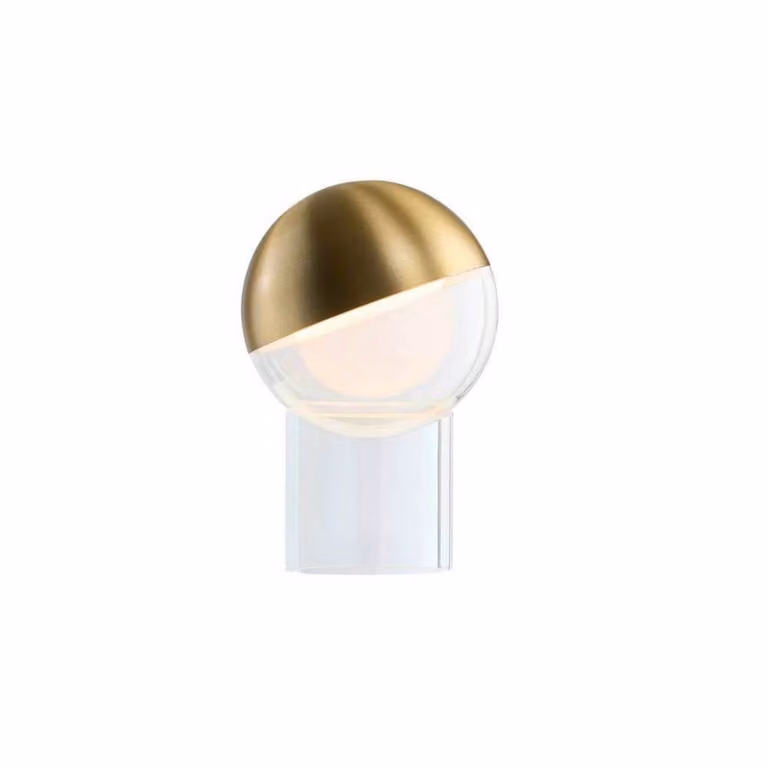 FRANDSEN Lampada da tavolo Pila, dimmerabile, Ottone / Oro, Soggiorno / Sala da pranzo, Plastica, Moderno, Lampada da tavolo