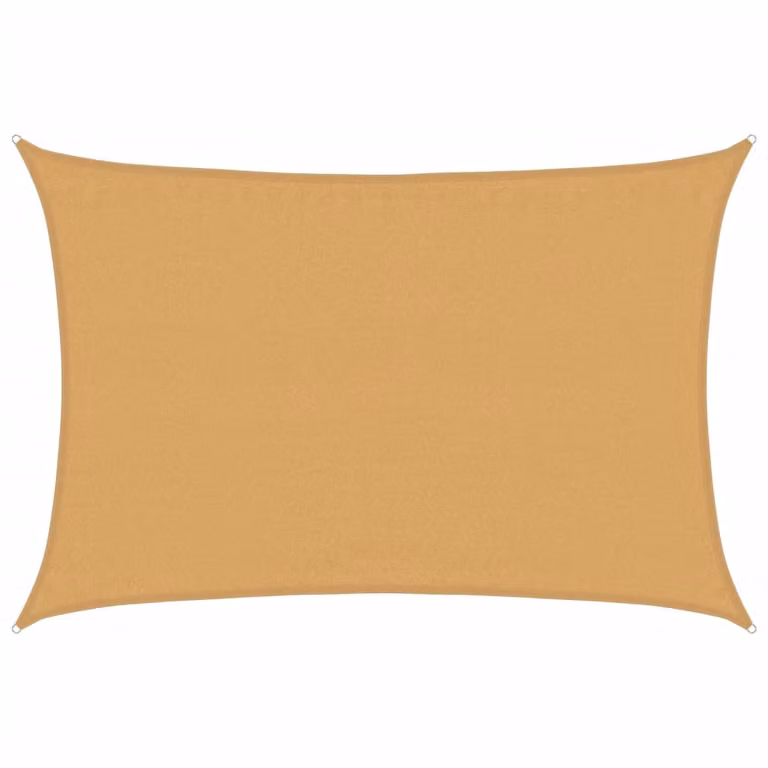 Vela Parasole 160 g/m² Rettangolare Sabbia 3,5x4,5 m in HDPE