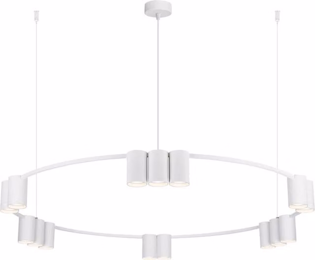 Lampadario Milagro Genesis bianco in alluminio Ø100 15xGU10