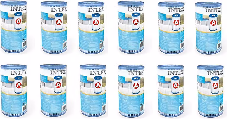 Intex 29000 Cartuccia filtro tipo A 12 Pezzi Per Piscina 244/305/366 Cm