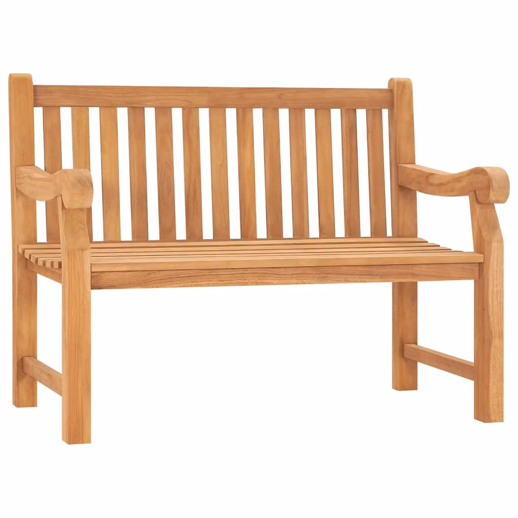 Panchina da giardino 114 cm in teak massiccio