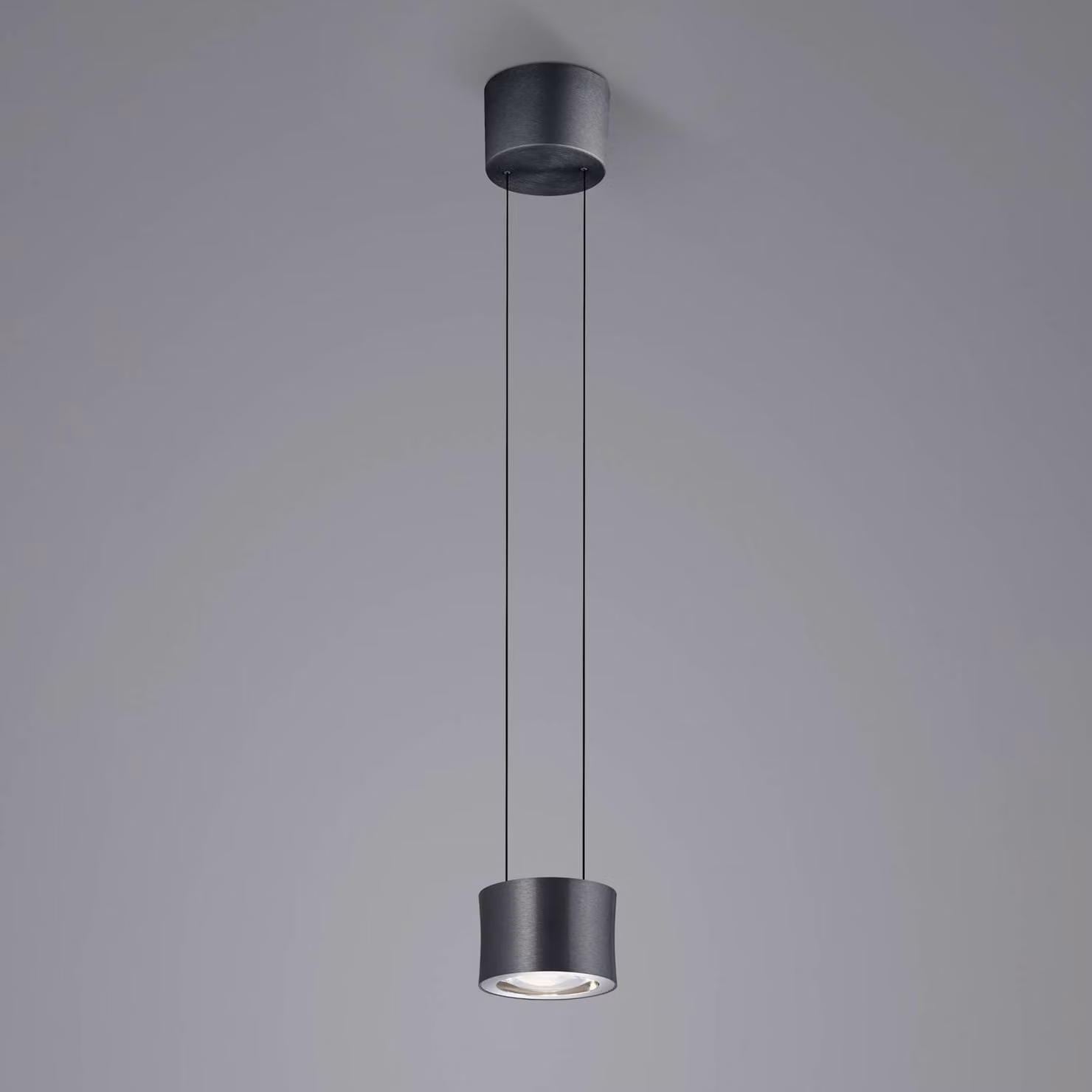 BANKAMP Impulse Flex LED a sospensione 1 luce nero Flex, dimmerabile, Nero, Soggiorno / Sala da pranzo, Alluminio, Moderno