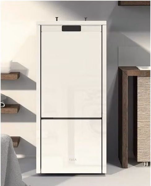 Stufa a pellet Cola LS6VAR0Y Aqua Plus colore Bianco L: 143 cm, P: 61 cm, H: 82 cm