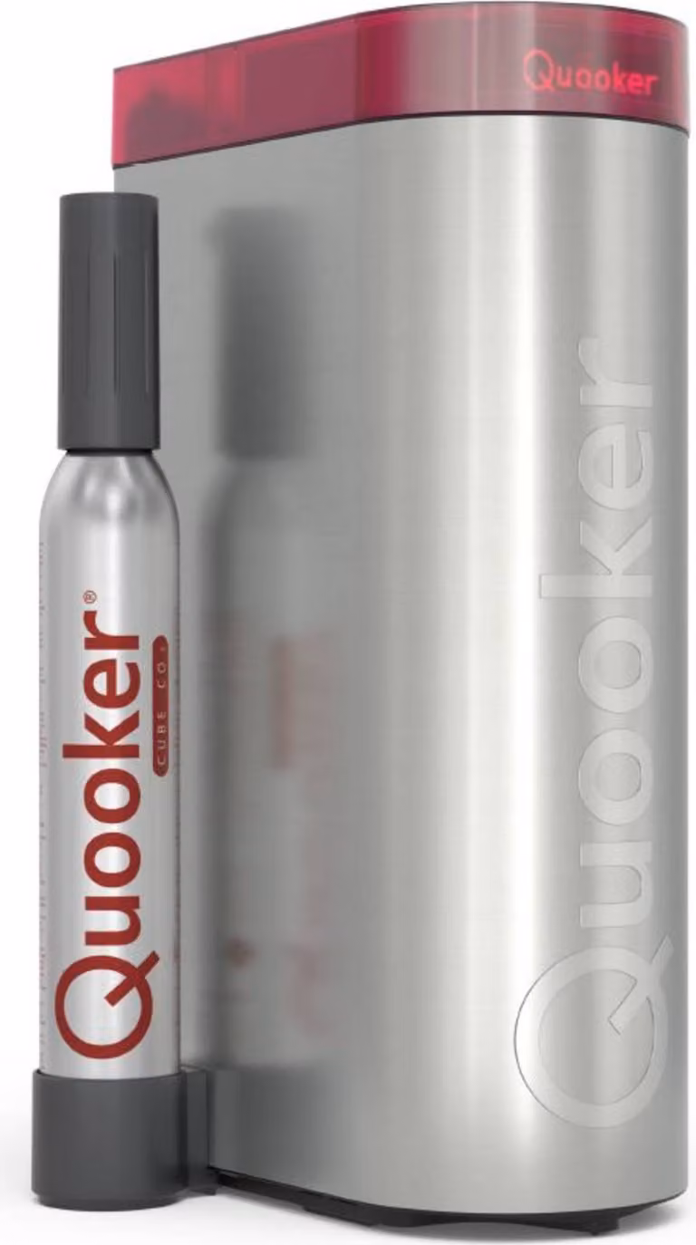 Quooker CUBE Serbatoio Argento/Rosso