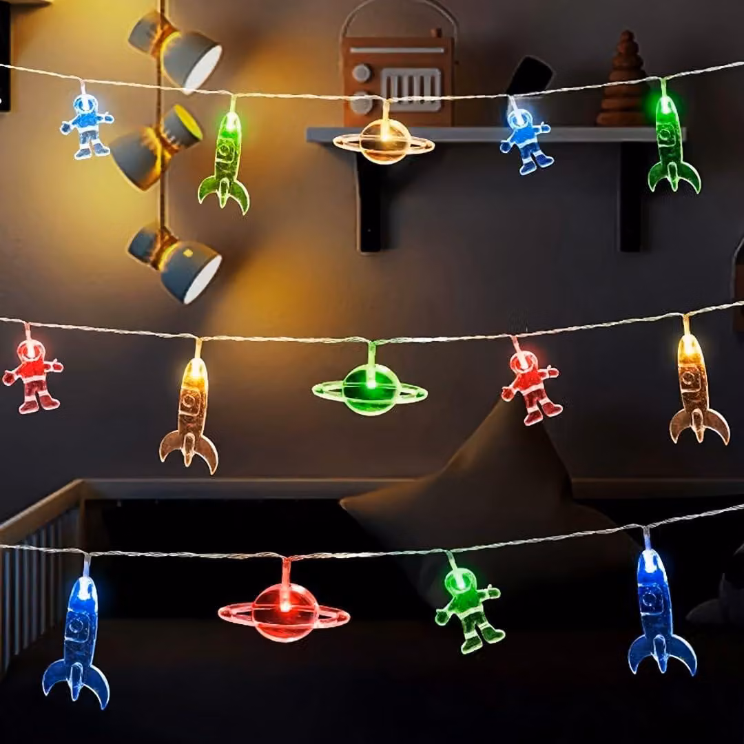 Catena luminosa Fee, lunghezza 3 metri, 20 LED, luce bianca calda, alimentazione a batteria