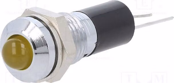 1 lampadina di controllo: LED, superficie convessa, apertura: Ø8mm. 2693.8271, lampadina di controllo a LED, 12VDC