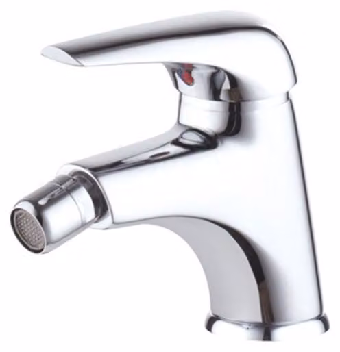 ROYALE Miscelatore monomando per bidet con bocca orientabile, ottone, cromato
