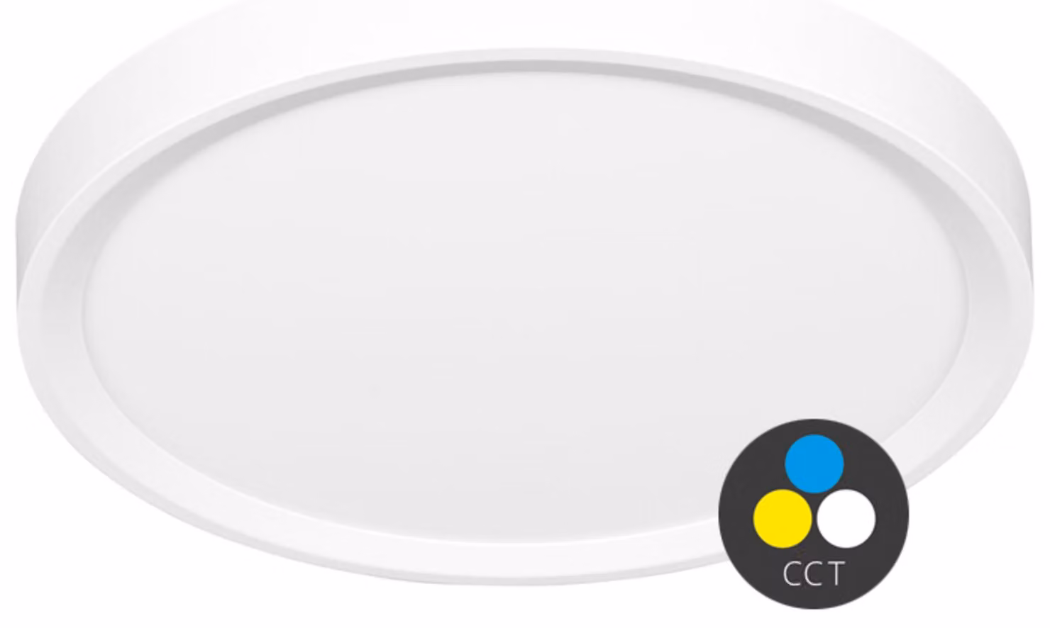 Circuito luminoso a LED Ecolite 50 W, 60 cm, temperatura di colore 6000 lm, grado di protezione IP40, bordo bianco W007-CCT/50W/BI