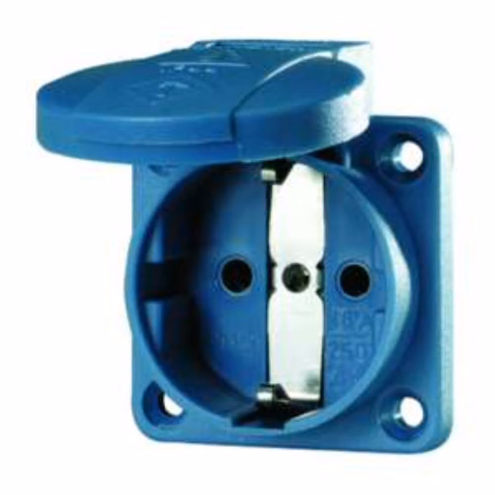 Presa di corrente a terra Mennekes 16A,2p+T,230V,bl 11031