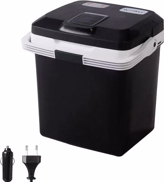 Portatile 24L Raffreddatore Calorifero - 12V Raffreddatore Calorifero - Adattatore AC/DC - Ecologico - 41cm x 32cm x 42cm