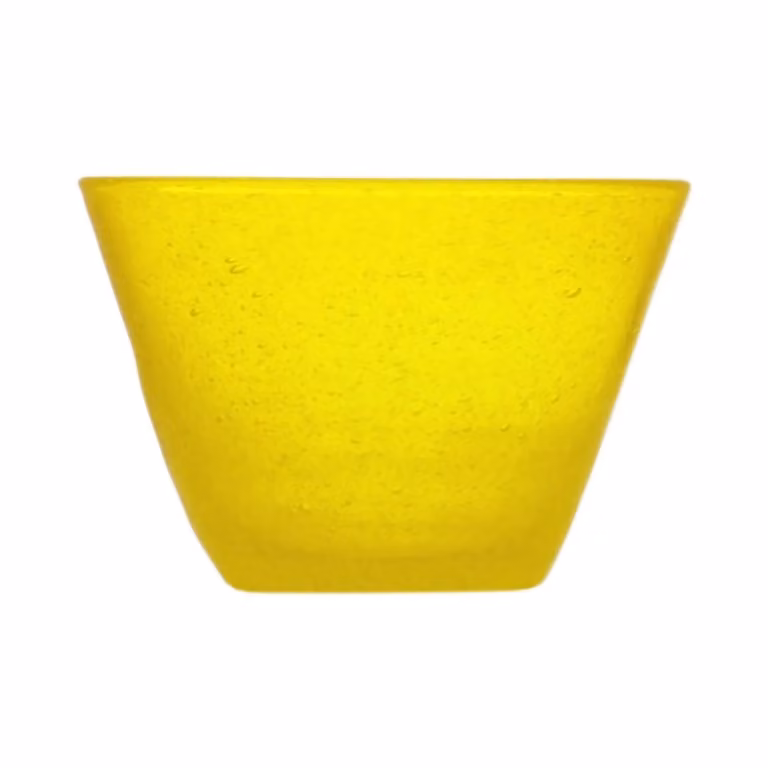 Coppa piccola Memento Glass in vetro, Giallo, 4 pezzi