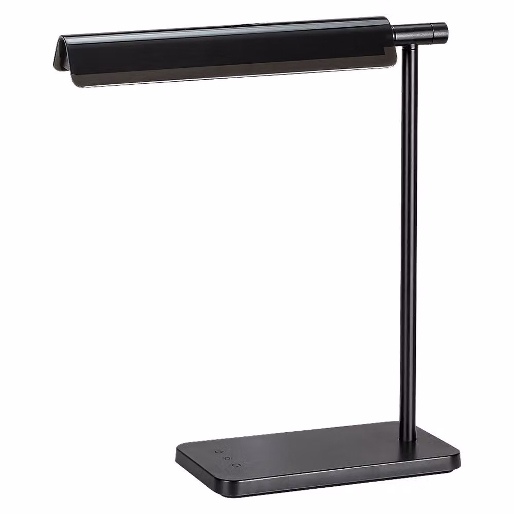 Lampada da scrivania moderna nera a LED incorporato 7W Horus 2934 Rabalux