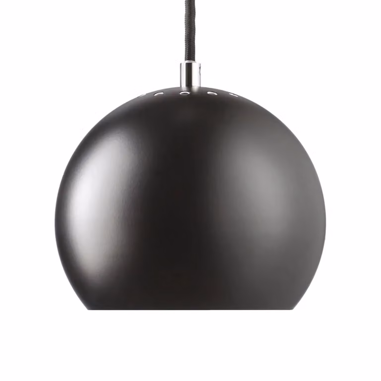 FRANDSEN Lampada a sospensione Ball, dimmerabile, Nero, Soggiorno / Sala da pranzo, Metallo, Design, Lampada a sospensione