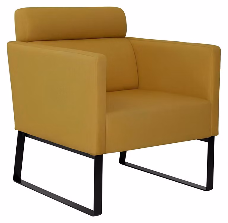 Brauner Loungesessel Relaxsessel Textil Lounge Einsitzer Luxus 1-Sitzer