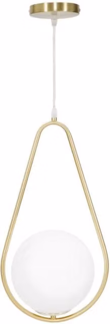 Lampadelle Ario Glamy Drop Mauro Ferretti in metallo e vetro, oro/ottone o bianco, L: 24 cm, P: 20 cm, H: 46 cm