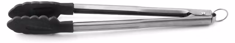 Pinza universale, acciaio inossidabile, manico in silicone, 24 cm, adatta al lavaggio in lavastoviglie
